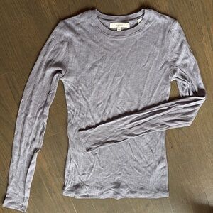 Vince Women's Ribbed Wool-Blend Long-Sleeve Crewneck Top